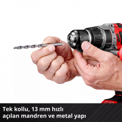 Einhell TP-CD 18/70 Li-i BL Akülü Darbeli Matkap (2x2,0Ah) - 4514316