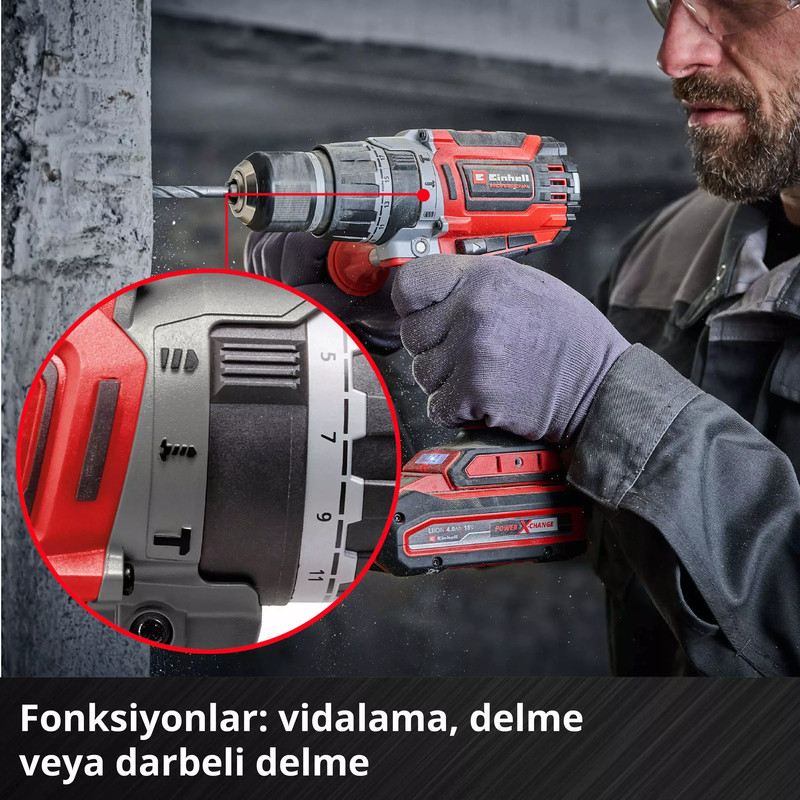 Einhell TP-CD 18/70 Li-i BL Akülü Darbeli Matkap (Solo) - 4514315